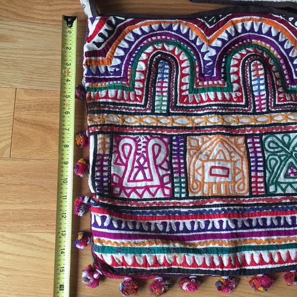 Embroidered Rainbow Cross-Body Bag - Picture 2 of 12